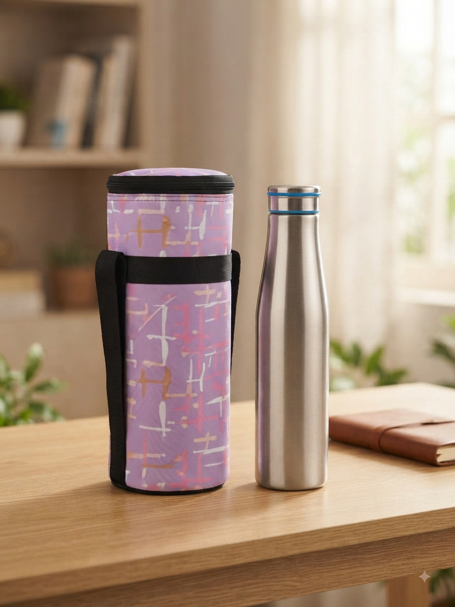 Mufasa Bottle Cover Carrier Holder Sleeve Adjustable Handle & Zipper Closure Bottle Carry Bag Water Bottle Cover Shoulder Strap