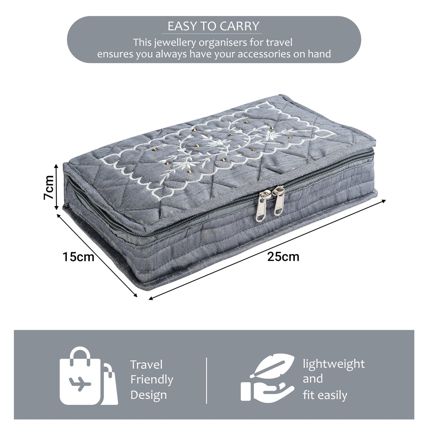 Jewellery Organiser with 7 Pockets