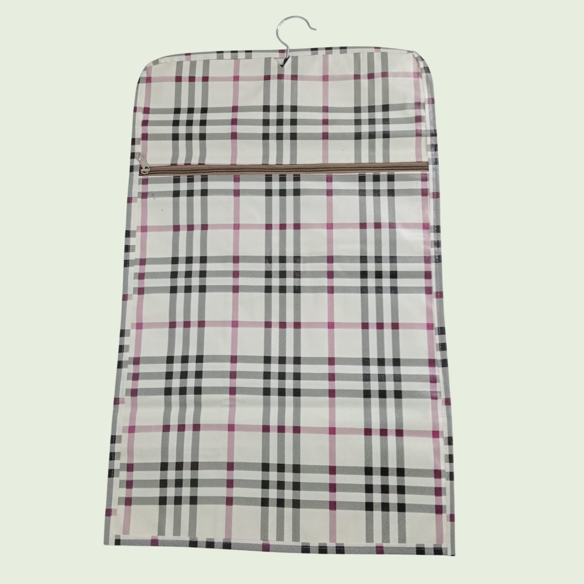 Multi-Utility Hanging Document Organizer Multi Pocket Holder for Passport, Aadhar Card, Voter ID, and Important Documents Stylish Checks Design for Space-Saving Storage