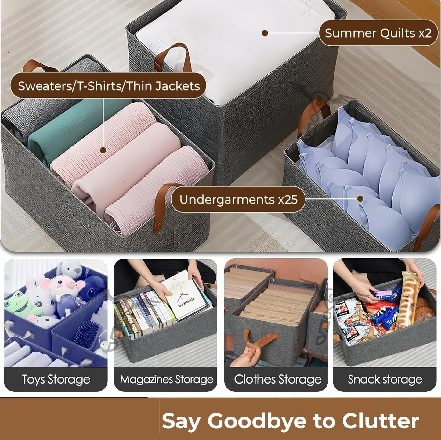 Multipurpose Storage Organiser with Transparent Lid