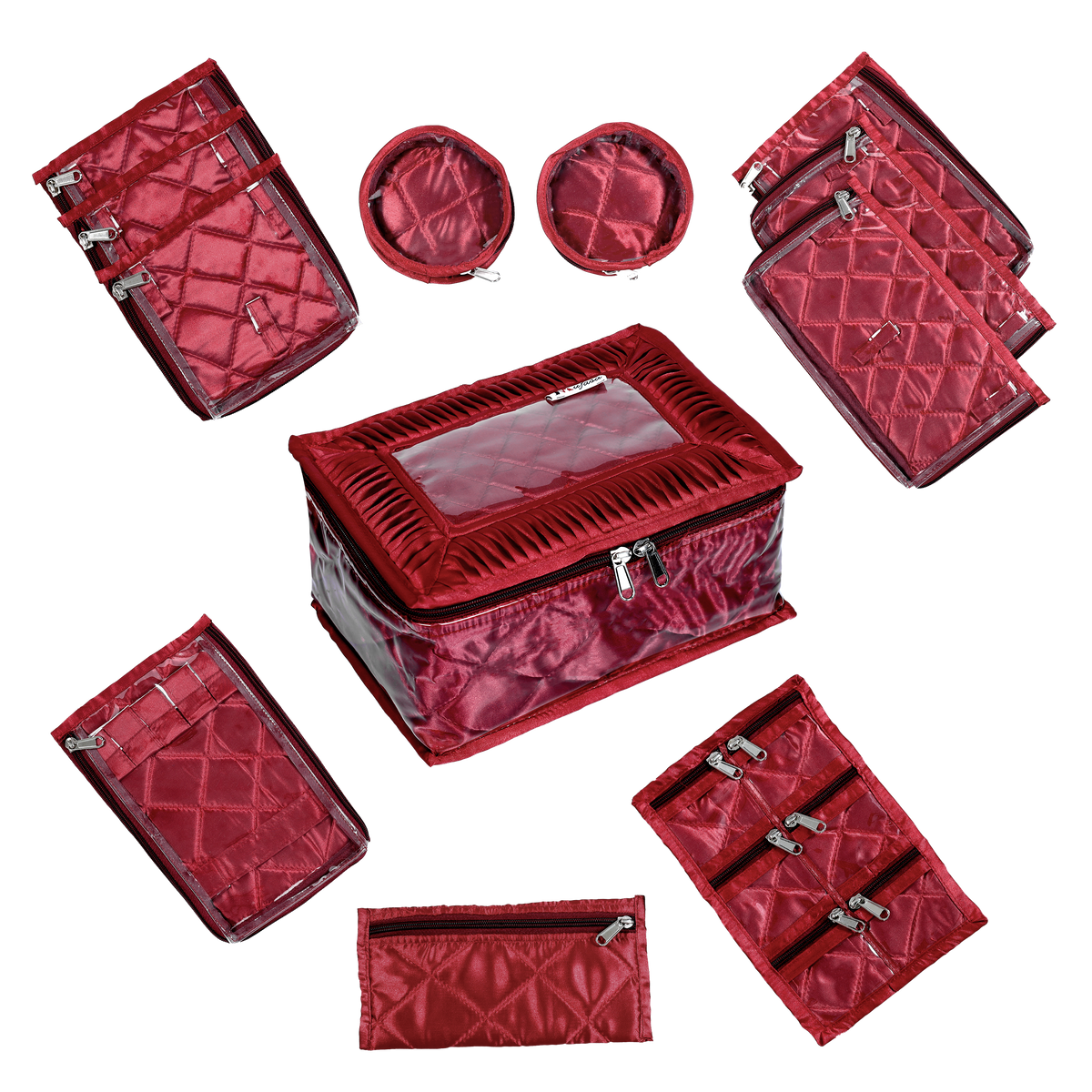 Mufasa 12 Pocket Jewellery Organiser Box | Handcrafted Jewellery Storage with Individual Pouches