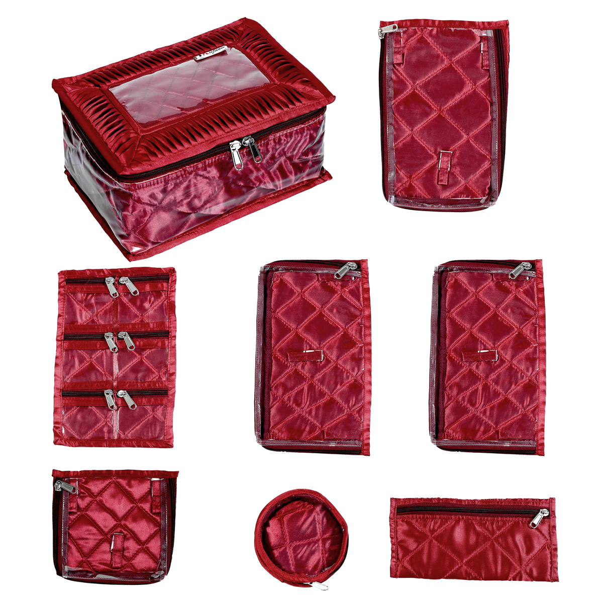 Mufasa 12 Pocket Jewellery Organiser Box | Handcrafted Jewellery Storage with Individual Pouches