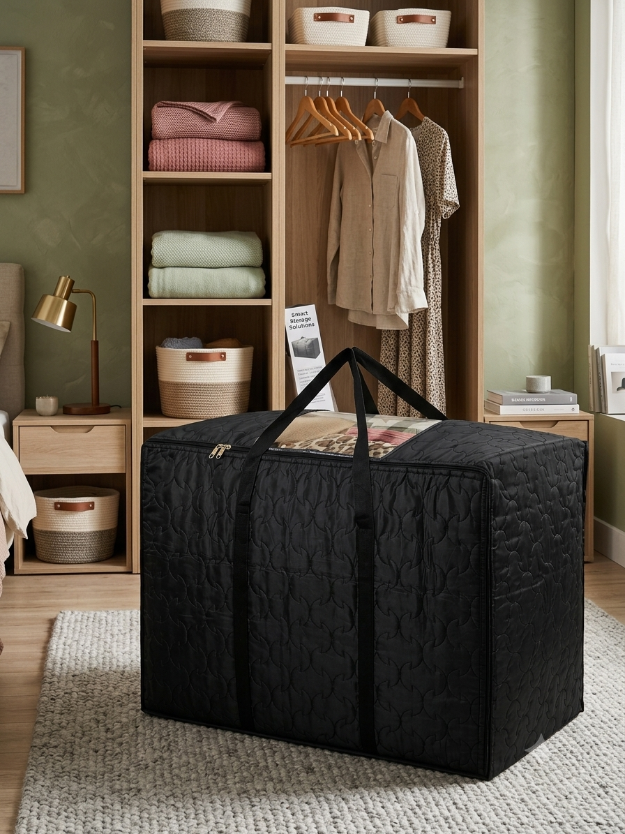 Mufasa 113L Blanket Storage Bag | Large Handcrafted Cover for Quilts, Razais & Comforters
