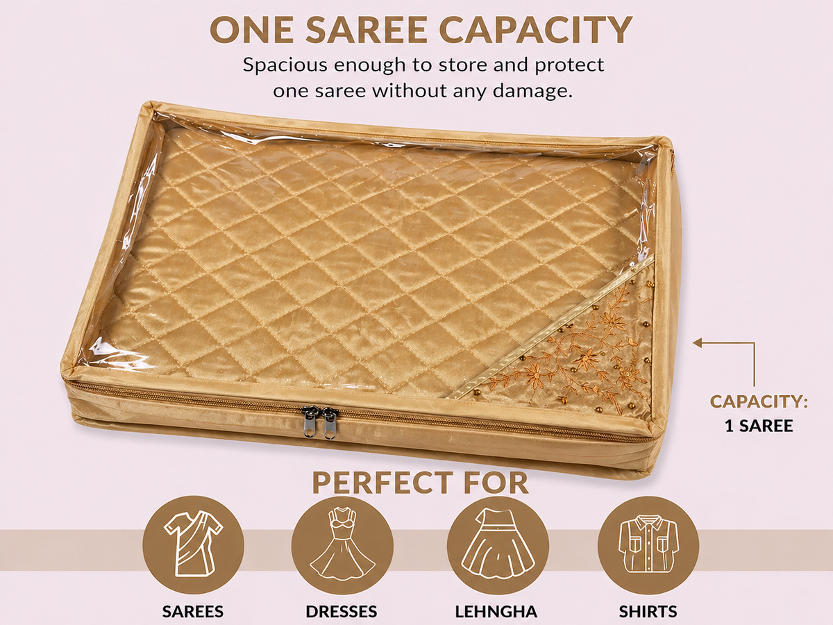 Compact Saree Cover for Single Saris and Gifts Packing
