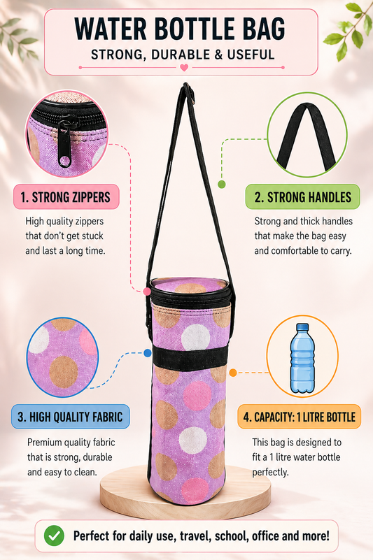 Mufasa Bottle Cover Carrier Holder Sleeve Adjustable Handle & Zipper Closure Bottle Carry Bag Water Bottle Cover Shoulder Strap