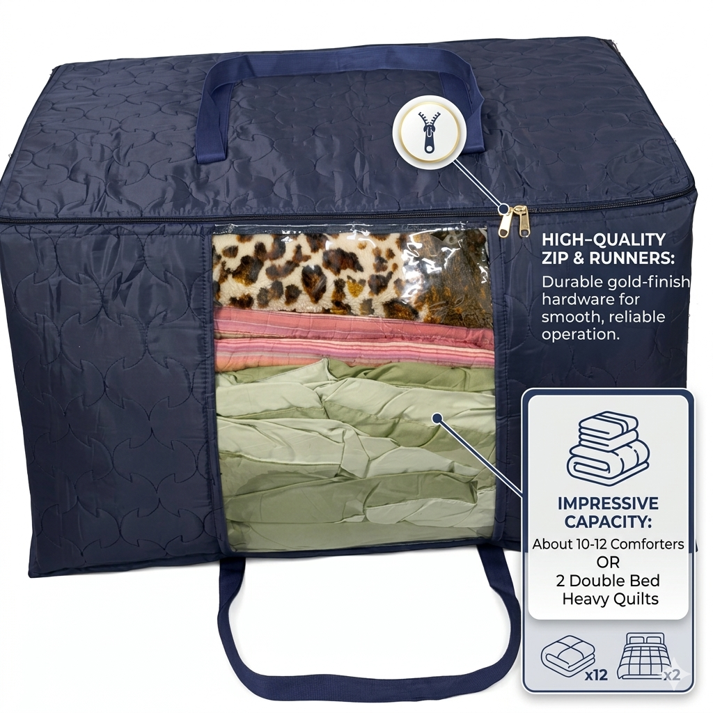 Transparent Blanket Storage Bag