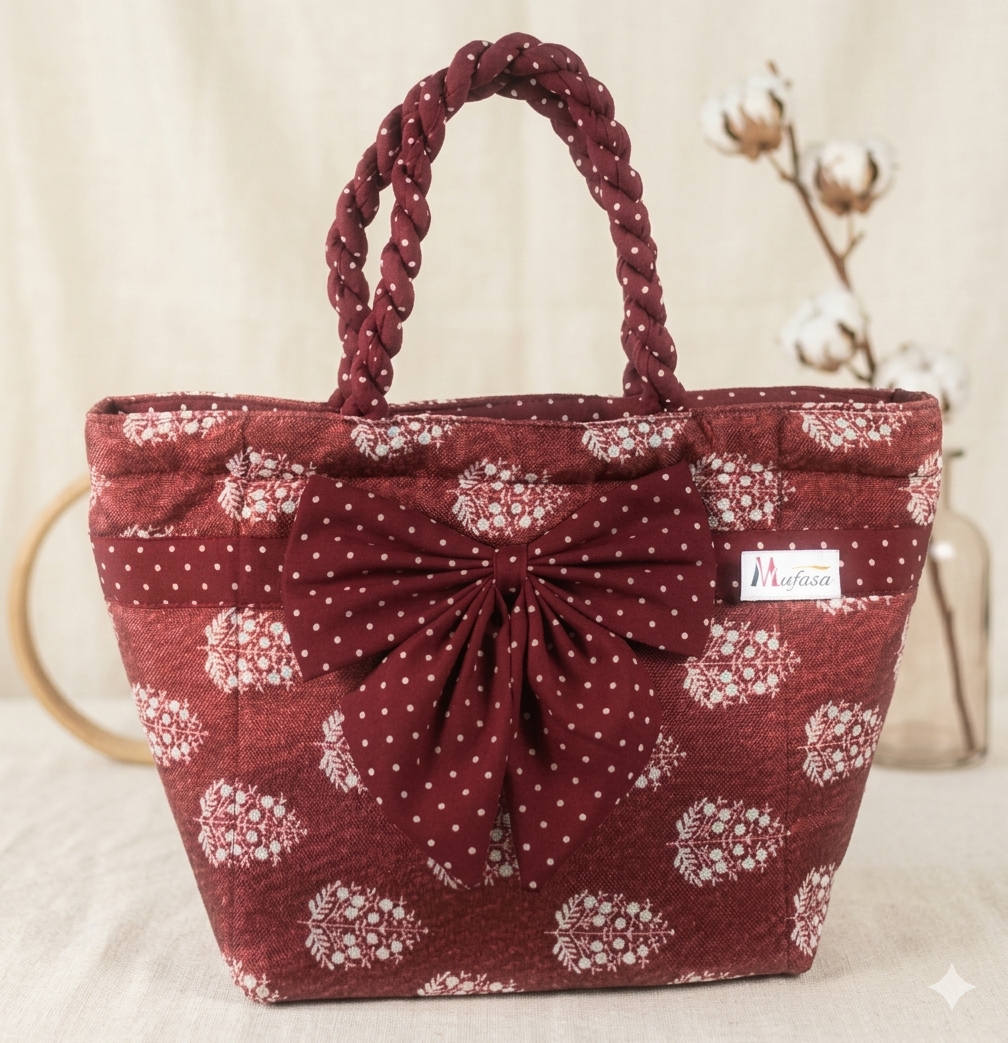 Mufasa Bow Handbag for Women | Handcrafted Ladies Purse