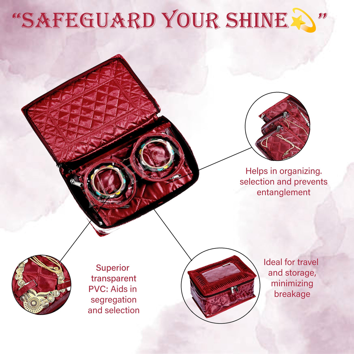 Mufasa 12 Pocket Jewellery Organiser Box | Handcrafted Jewellery Storage with Individual Pouches