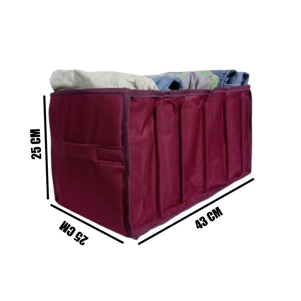 Mufasa Wardrobe Clothes Organizer,7 Grids , Washable Portable Closet Organizer Storage Boxes Foldable Closet Drawer Organizer for Underwear, Socks, Scarves, Leggings, Skirts, T-shirts , Jeans