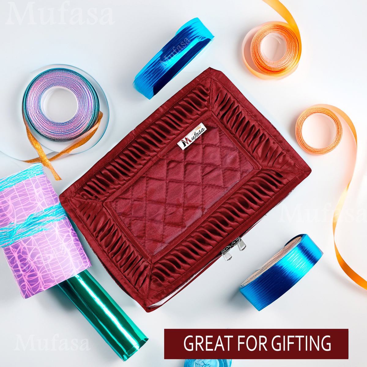 Mufasa 12 Pocket Jewellery Organiser Box | Handcrafted Jewellery Storage with Individual Pouches