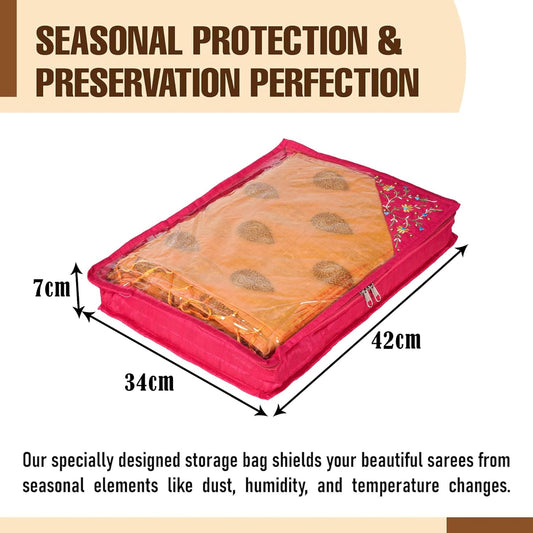 Compact Saree Cover for Single Saris and Gifts Packing
