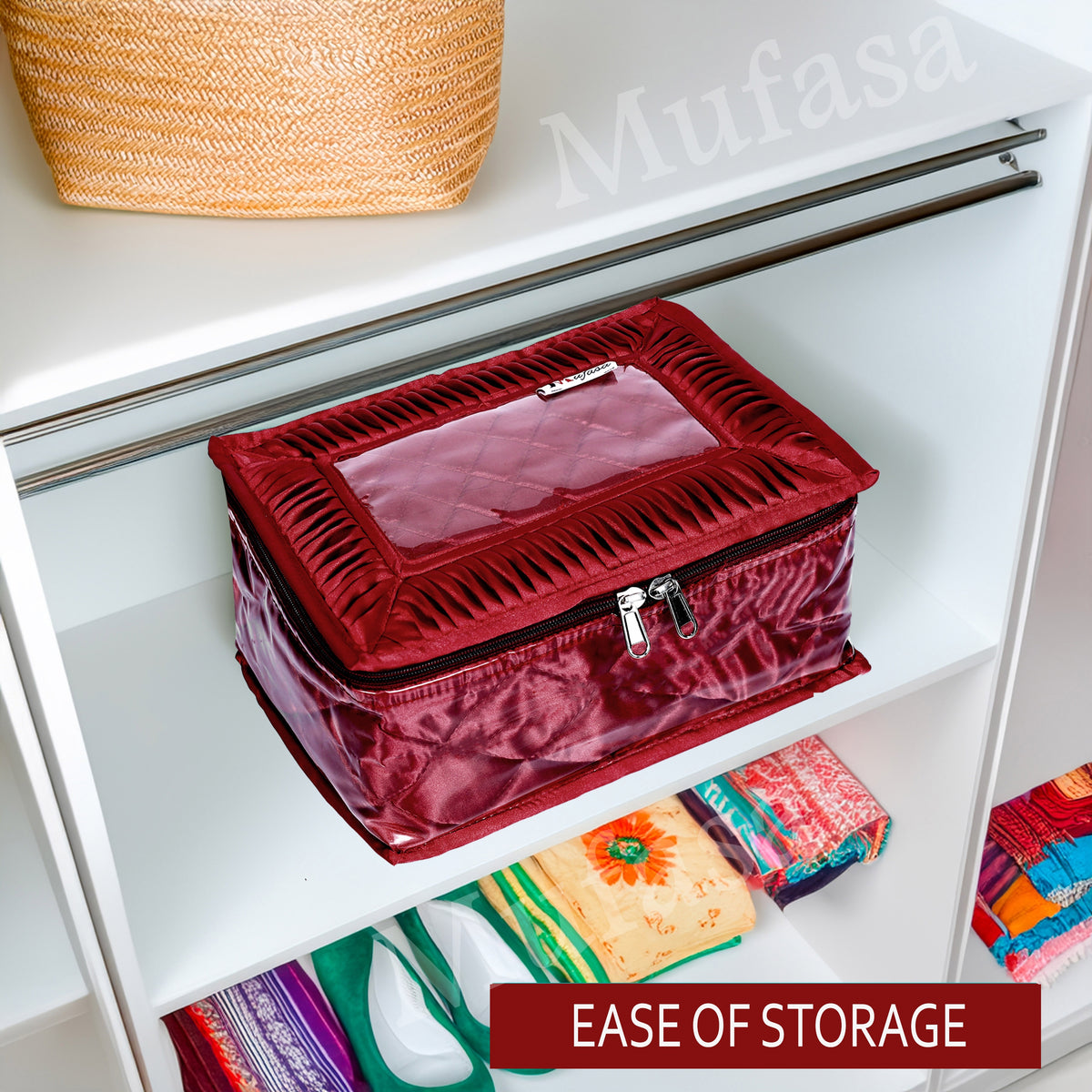 Mufasa 12 Pocket Jewellery Organiser Box | Handcrafted Jewellery Storage with Individual Pouches