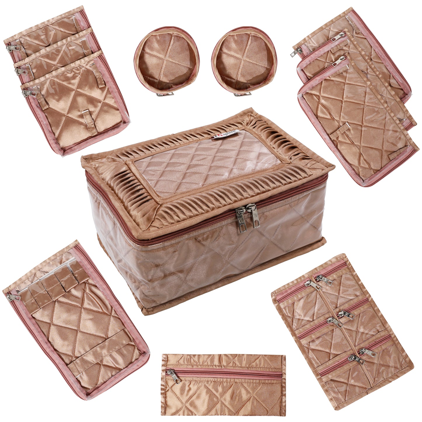 Jewellery Organiser with 16 Dedicated Pockets