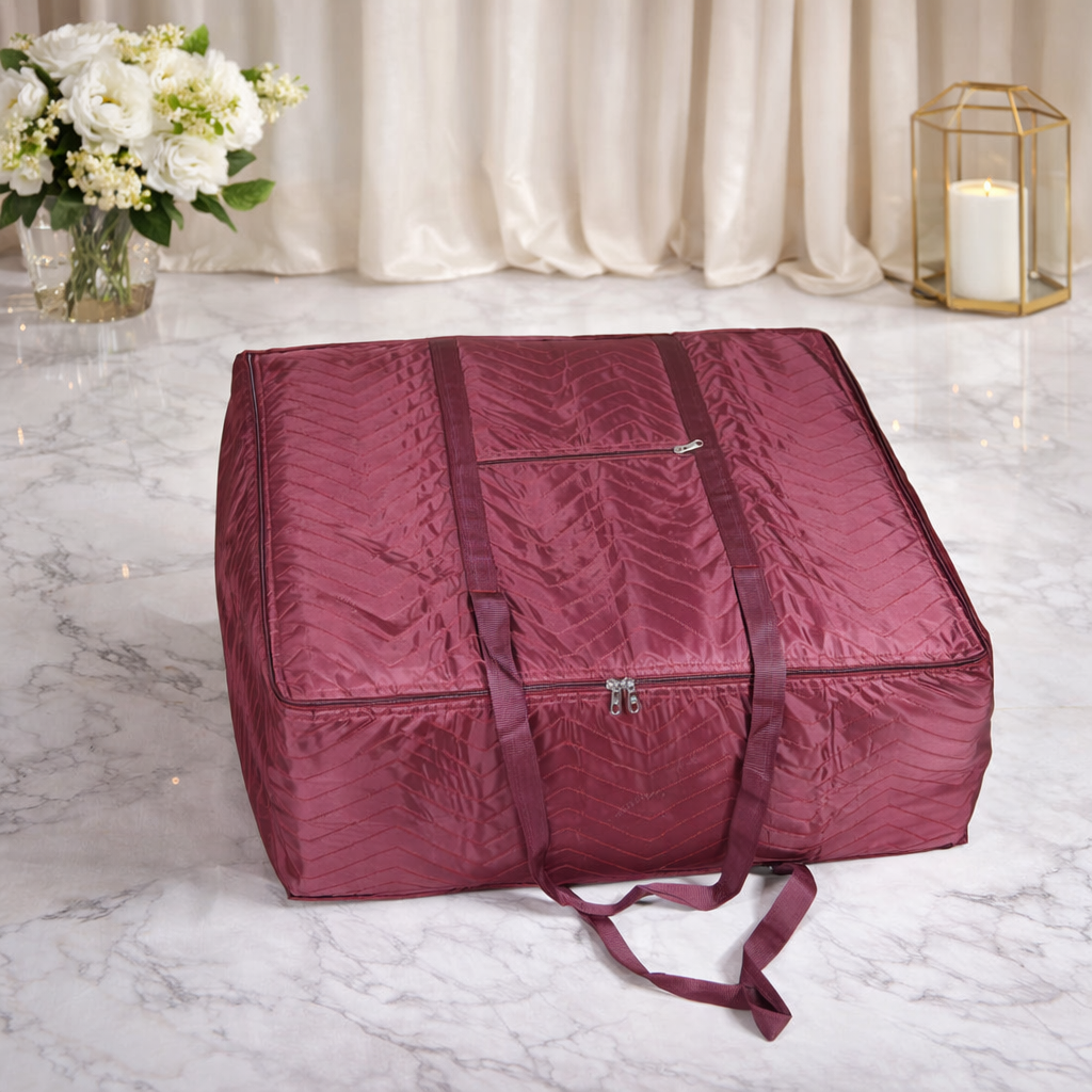 Mufasa 75L Zigzag Design Blanket Cover | Handcrafted Blanket Storage Bag