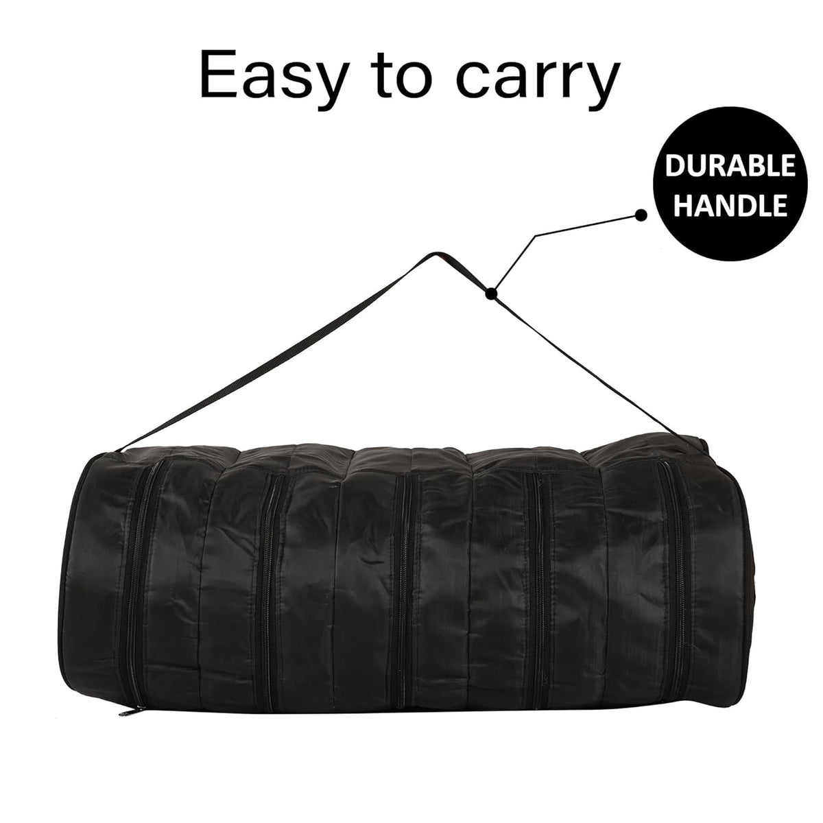 Mufasa 5 Rack Shoe Pouch | Foldable Travel Shoe Organizer with Handle | Dust Protection & Zip Closure