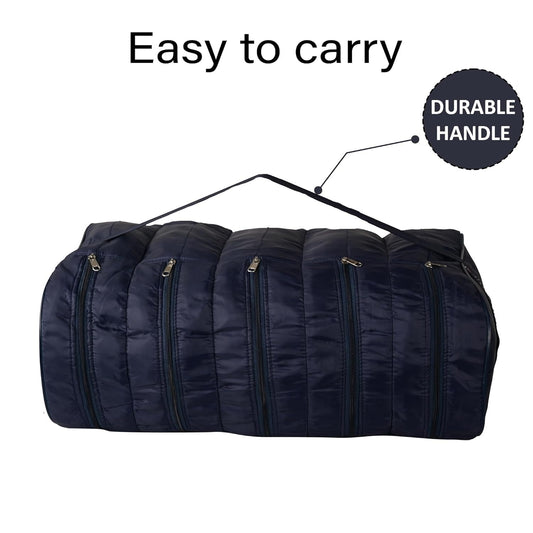 Mufasa 5 Rack Shoe Pouch | Foldable Travel Shoe Organizer with Handle | Dust Protection & Zip Closure