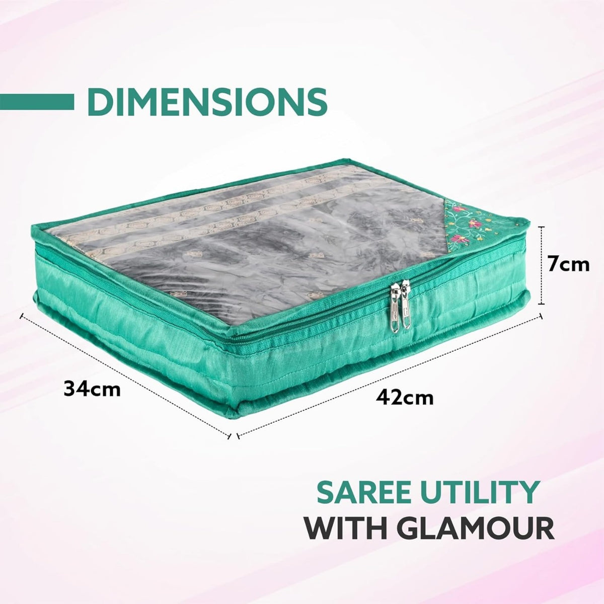 Compact Saree Cover for Single Saris and Gifts Packing