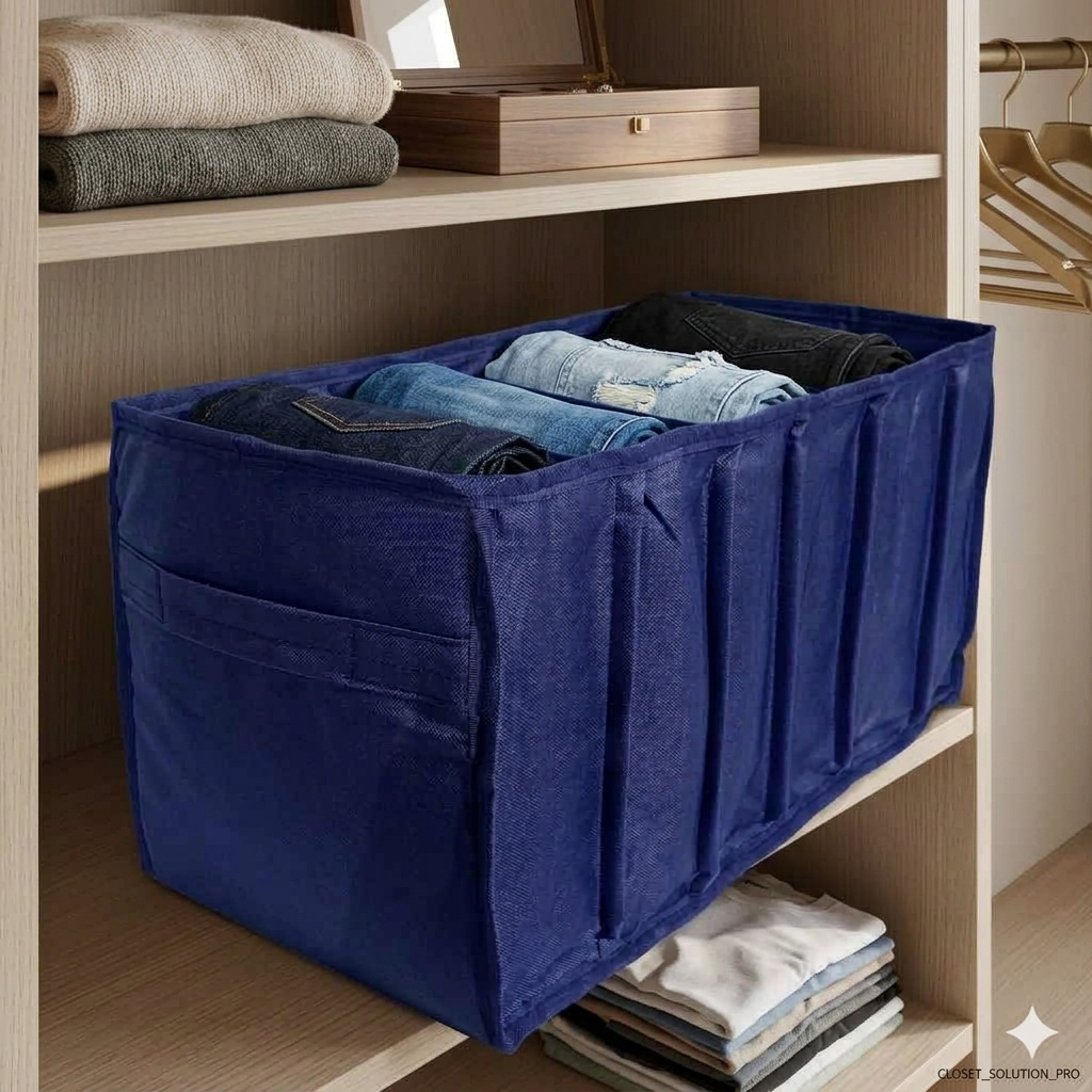 Mufasa Wardrobe Clothes Organizer,7 Grids , Washable Portable Closet Organizer Storage Boxes Foldable Closet Drawer Organizer for Underwear, Socks, Scarves, Leggings, Skirts, T-shirts , Jeans