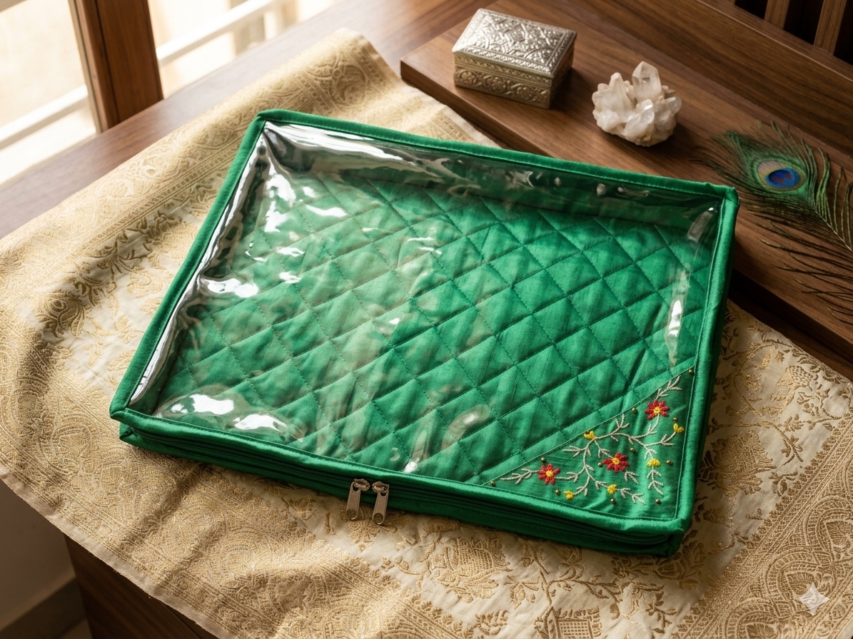 Compact Saree Cover for Single Saris and Gifts Packing