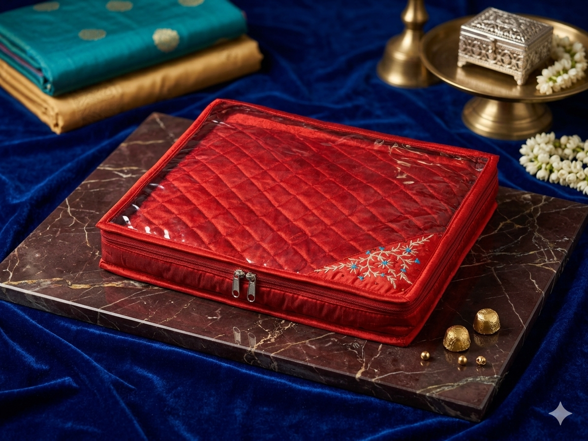 Compact Saree Cover for Single Saris and Gifts Packing