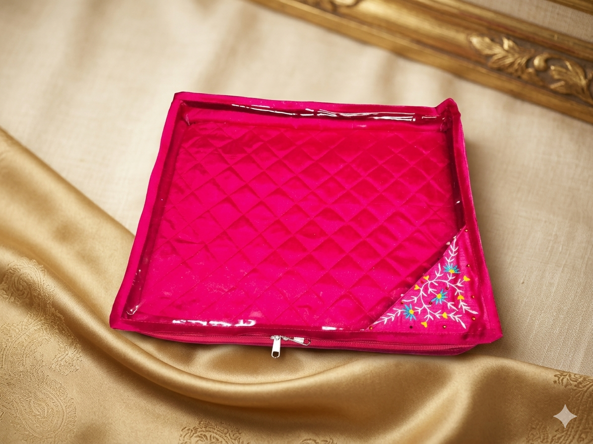 Compact Saree Cover for Single Saris and Gifts Packing